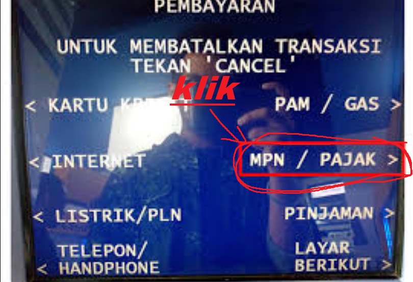 Cara bayar Pajak motor Lewat ATM BCA