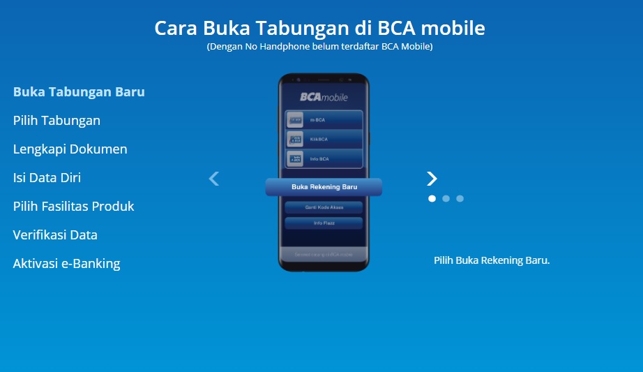 Daftar Rekening BCA Via Mobile BCA