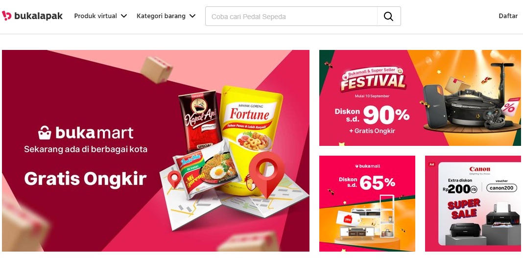 Distributor Sembako Online, Bukalapak