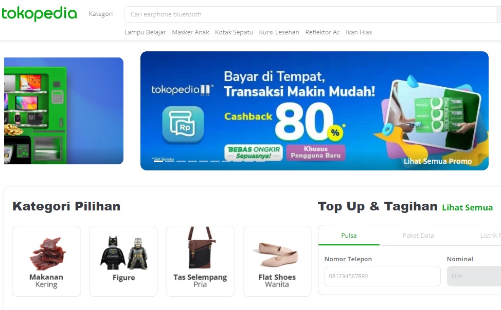 Distributor Sembako Online, Tokopedia