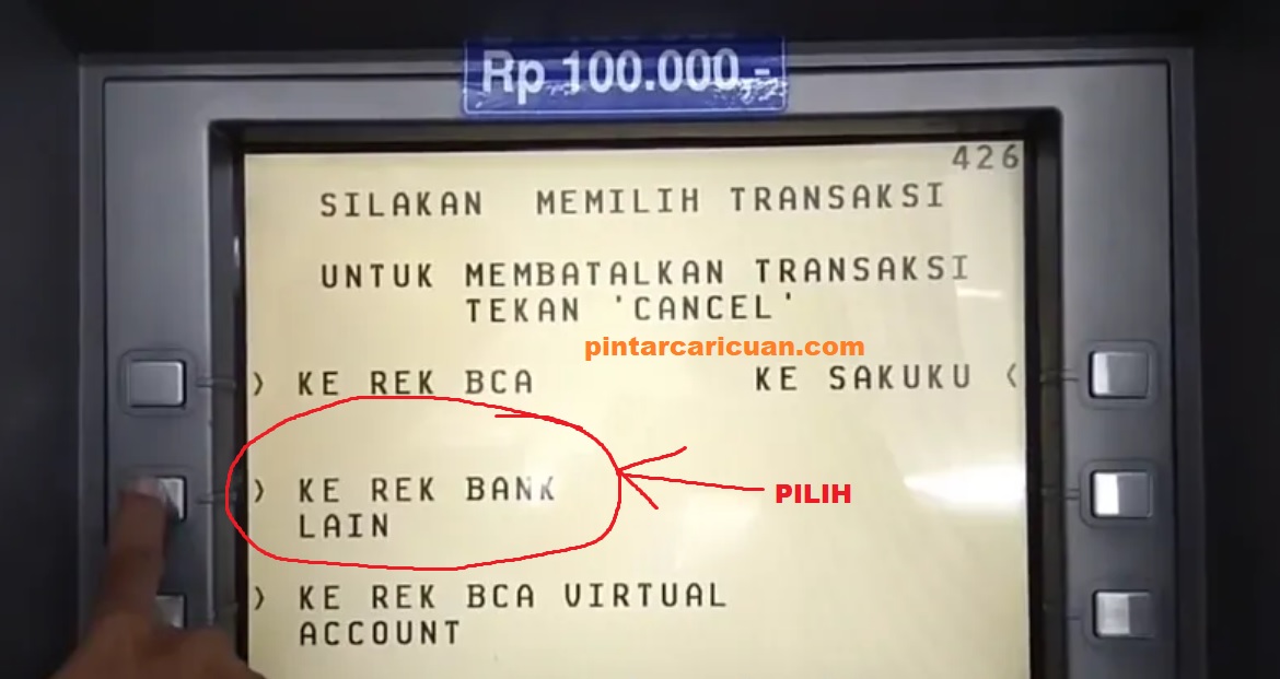 Transfer Uang dari BCA ke BNI Melalui ATM BCA