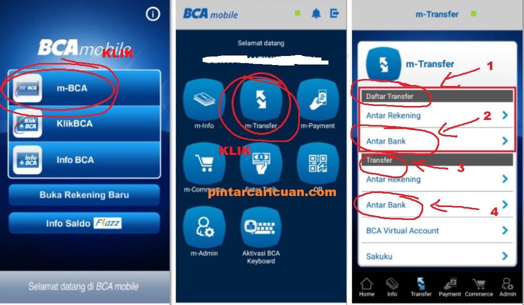 Transfer Uang dari BCA ke BNI via BCA Mobile