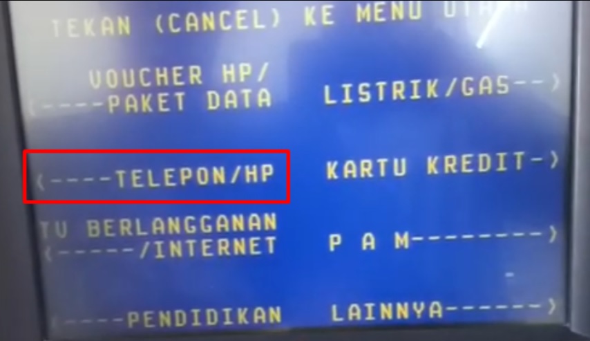 Cara Bayar Indihome Lewat ATM Mandiri