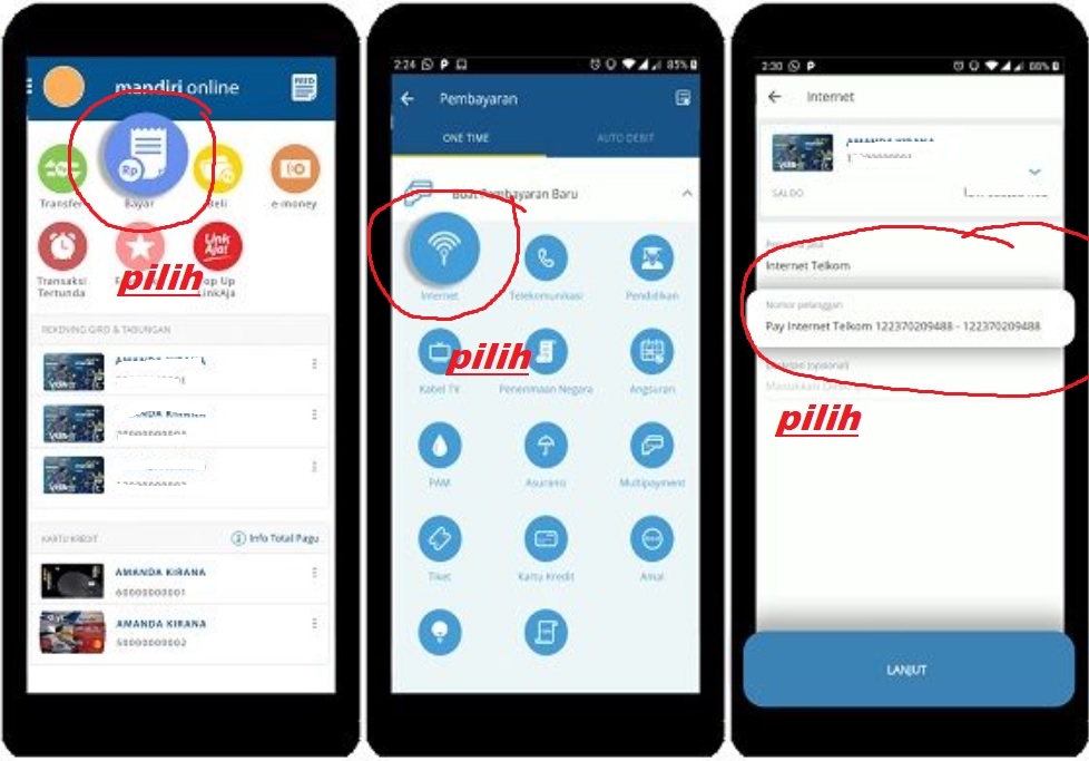 Cara Bayar Indihome Lewat Mandiri Mobile