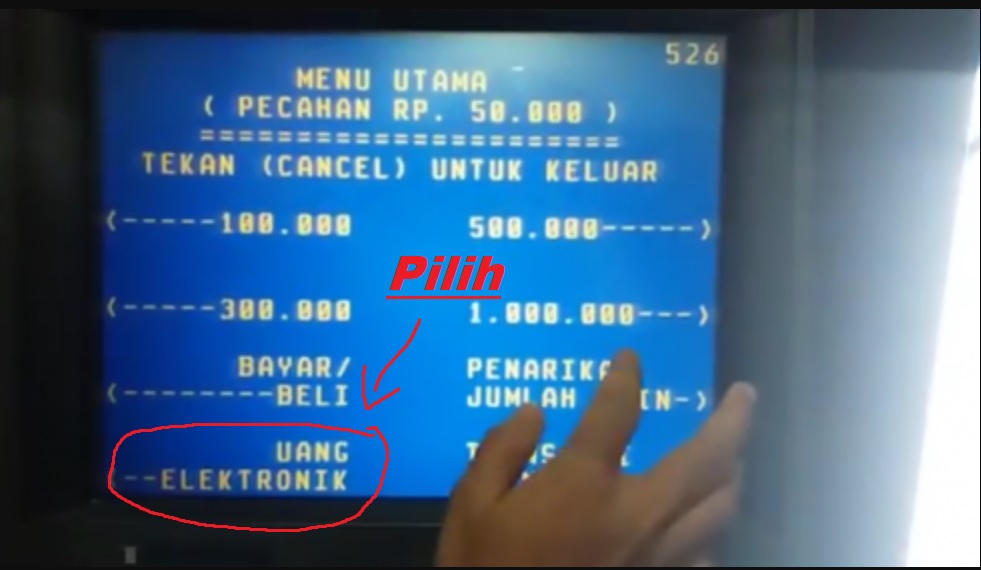 Cara Isi E-Money Via ATM Mandiri
