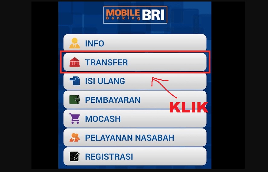 Cara Transfer BRI ke BNI lewat Mobile Banking