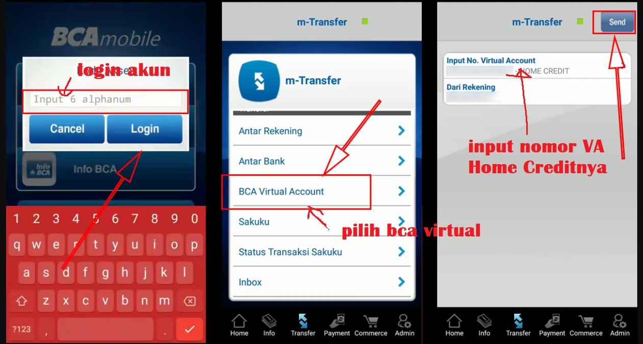 Cara Bayar Home Credit lewat Mobile BCA