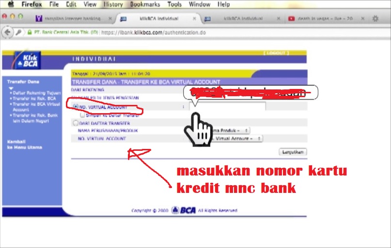 Cara Bayar Kredit MNC di Internet Banking BCA