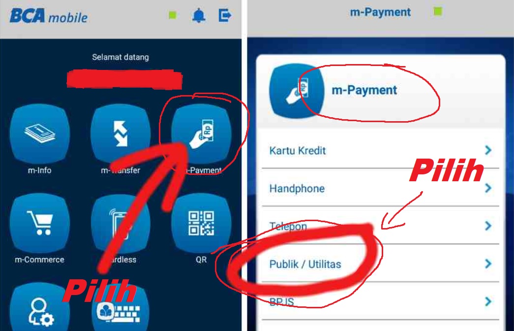 Cara Bayar Listrik PLN Pascabayar Via BCA Mobile (m-banking BCA)