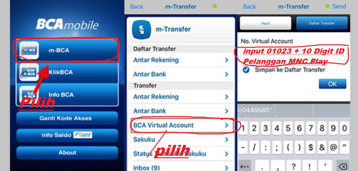 Cara Bayar MNC Play via BCA Mobile (m-banking BCA)
