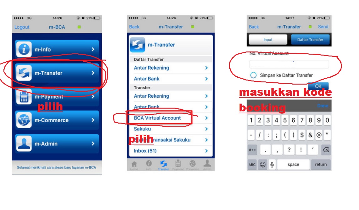 Cara Bayar tiket Kereta Api via Mobile BCA