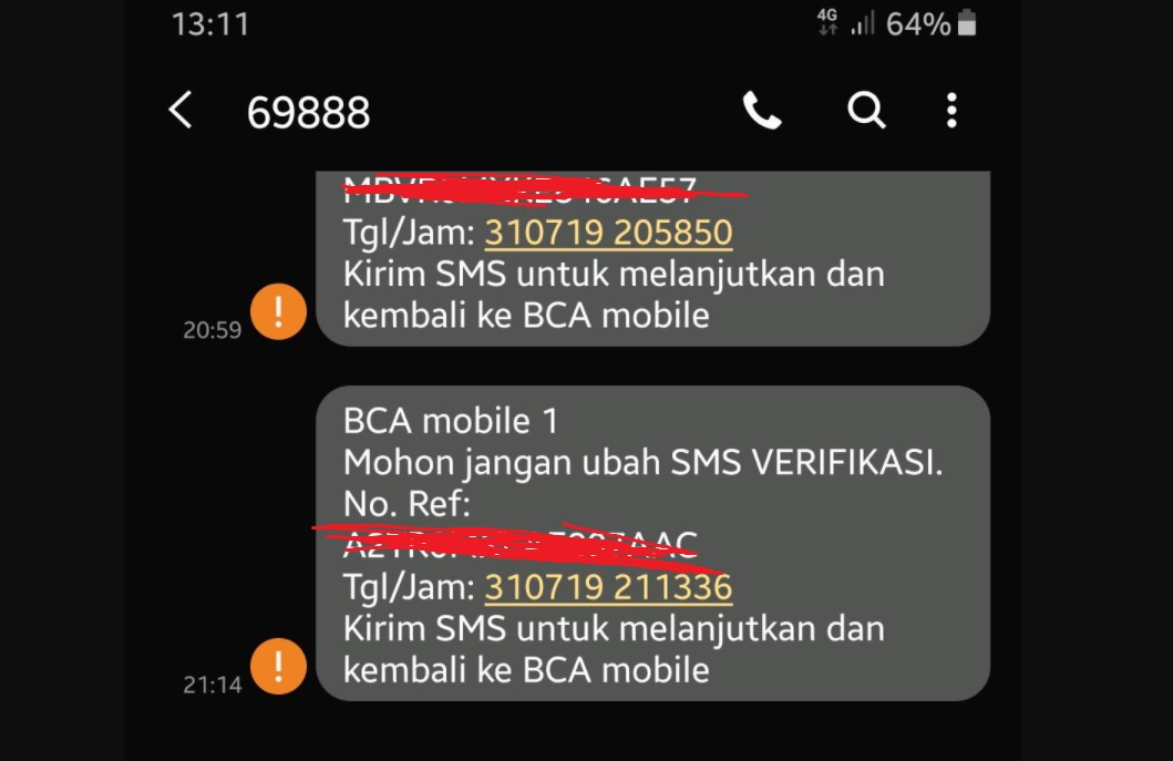 Cara Cek Saldo ATM BCA di SMS Banking BCA