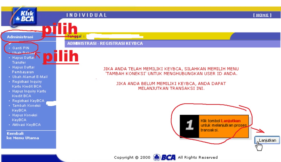 Cara Ganti PIN Internet Banking BCA