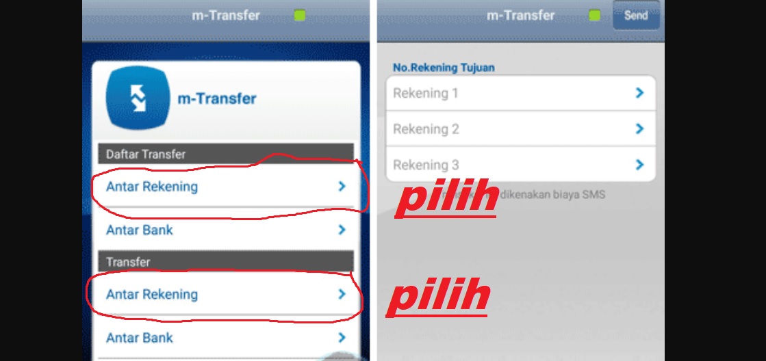 Cara Transfer Uang Lewat BCA Mobile (m-banking BCA) ke Rekening BCA