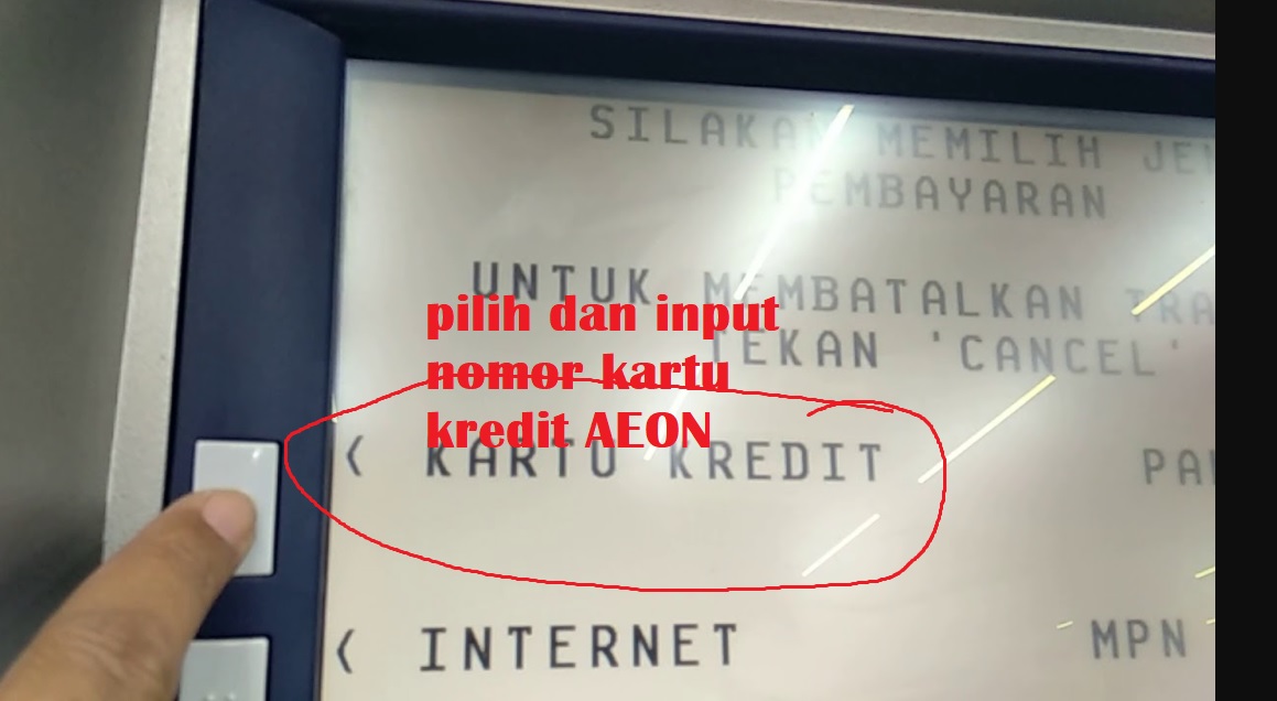 Cara bayar AEON lewat ATM BCA