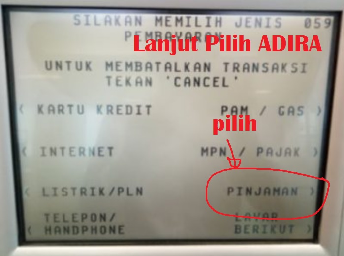 Cara bayar Adira Lewat ATM BCA Mudah Banget