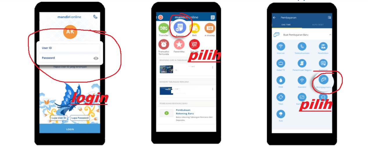 Cara bayar Oriflame via Mandiri Mobile