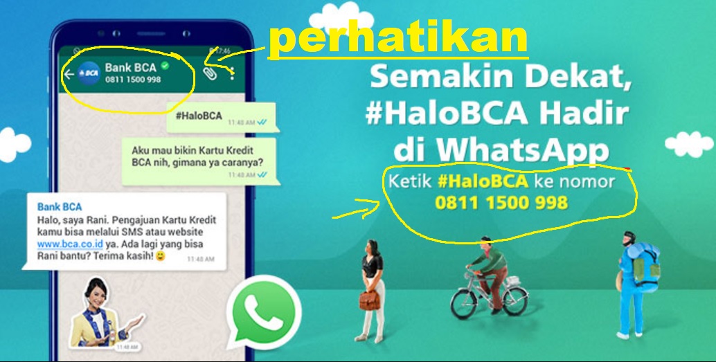 Customer Service Whatsapp BCA 08111500998