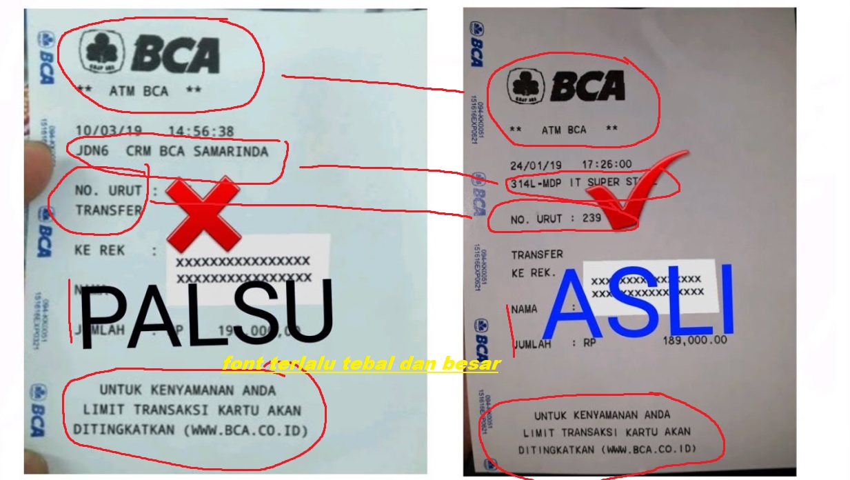 Bukti Transfer BCA Terbaru