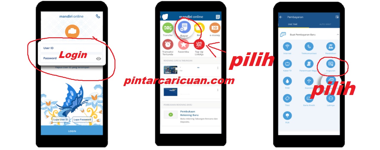 Cara Bayar Home Credit Via Mandiri Mobile (m-Banking Mandiri)