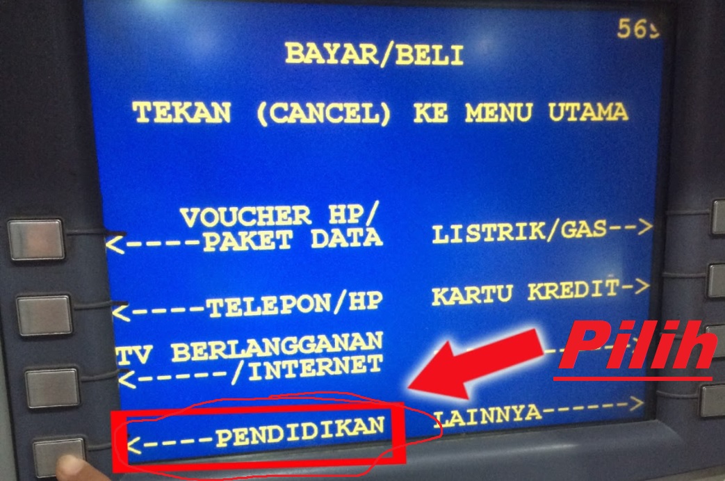 Cara Bayar UTBK via ATM Mandiri