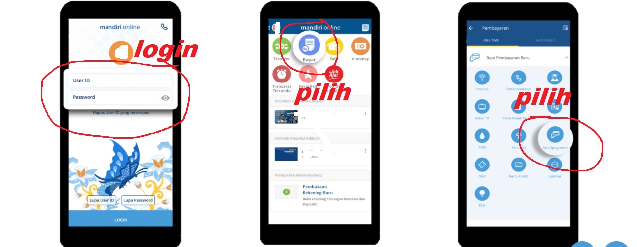 Cara Isi Ovo Via Mandiri Mobile (Mandiri Online)