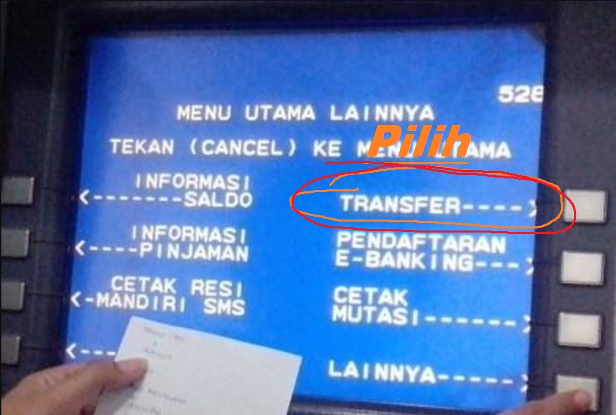 Cara Transfer Uang Lewat ATM Mandiri ke Rekening Mandiri