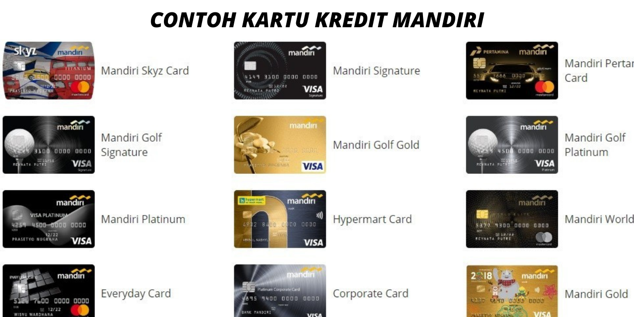 Contoh Jenis Kartu Kredit Mandiri