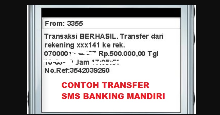Kirim Uang dari SMS Banking Mandiri