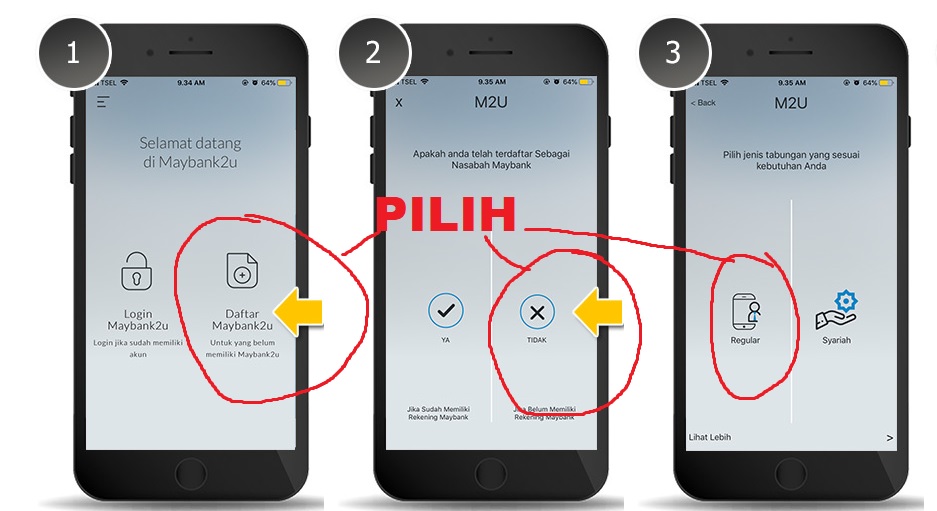 Buat Rekening Maybank di Hp