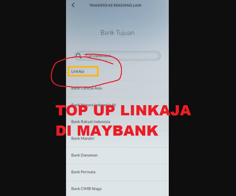 Cara Isi Saldo LinkAja lewat Maybank