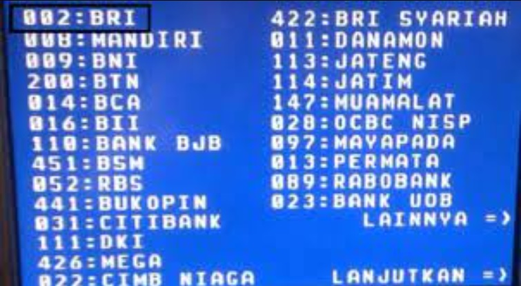 Kode Transfer Bank BRI