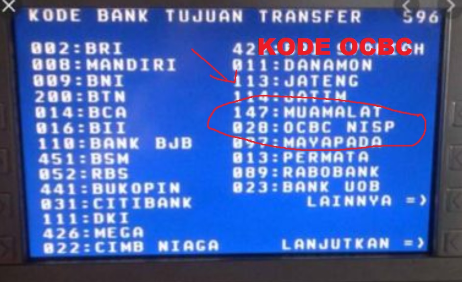 Kode Transfer Bank OCBC NISP