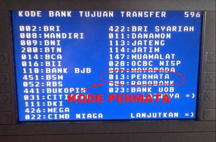 Kode Transfer Bank Permata