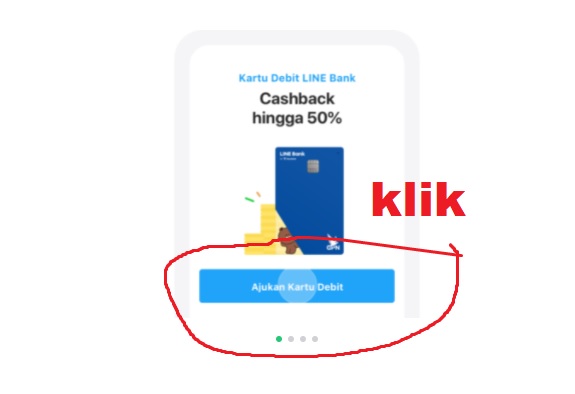 Buat Kartu ATM Line Bank Lewat Hp