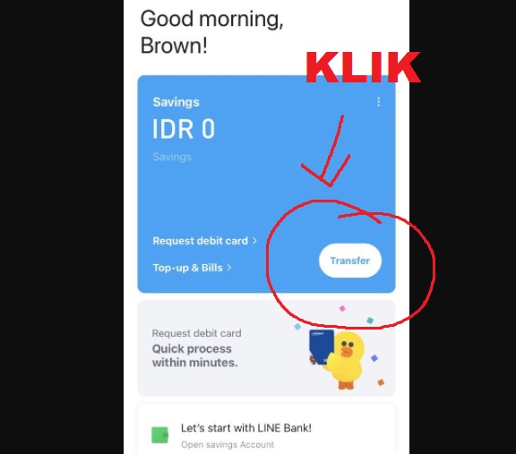 Cara Isi Saldo Dana Lewat Line Bank